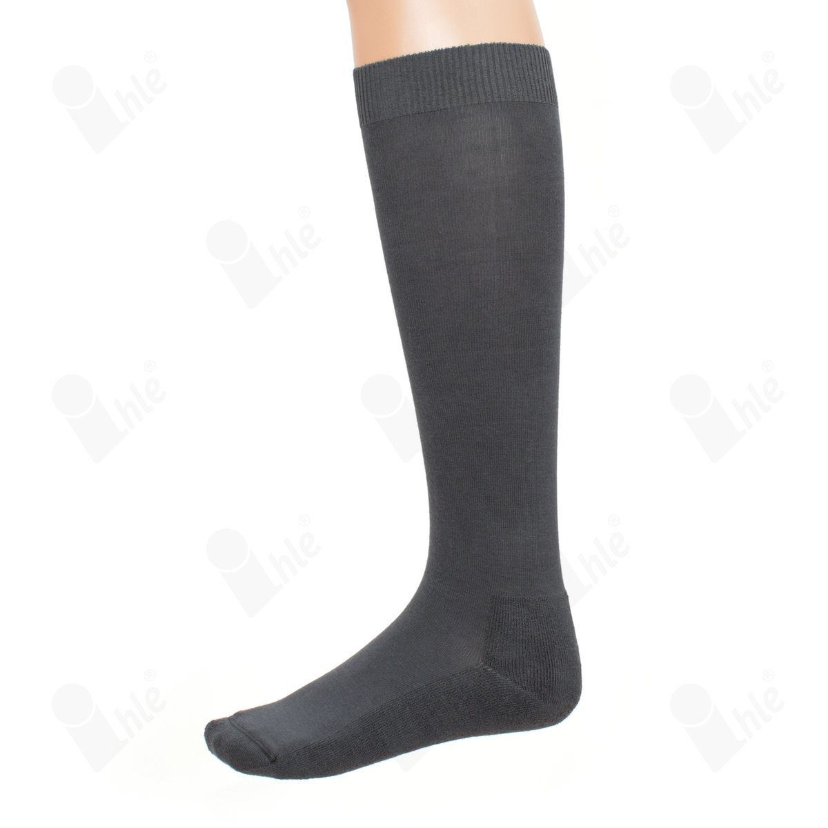 Kniestrumpf halb plüsch
leichter Ripprand, gekettelt
Größe: 43-46
Farbe: anthrazit
(PAAR)