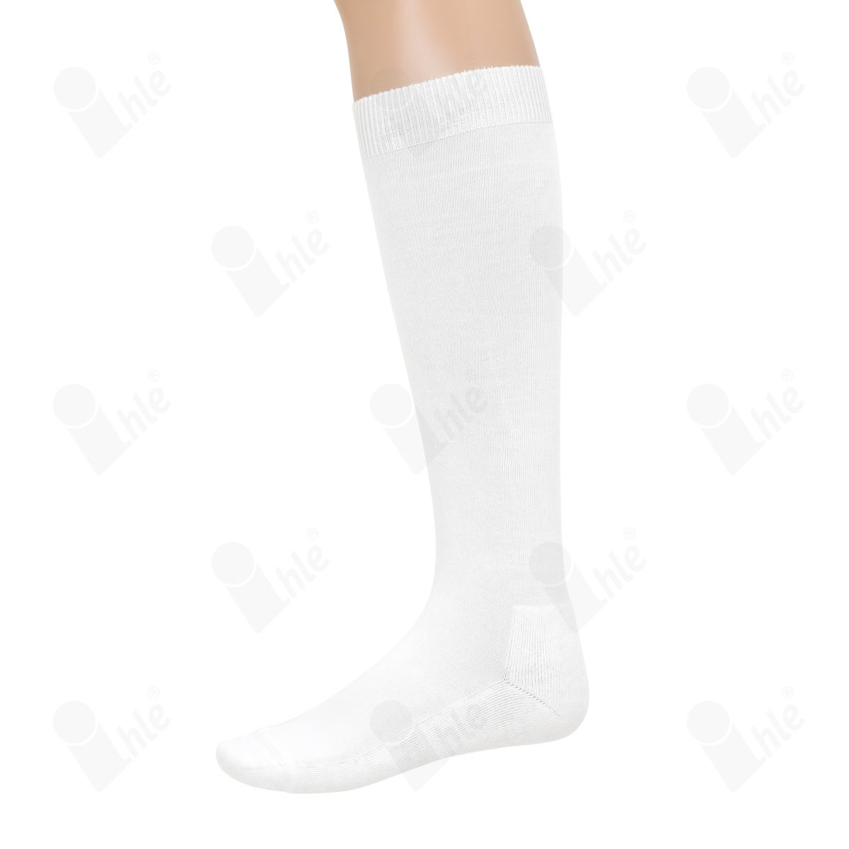 Kniestrumpf halb plüsch
leichter Ripprand, gekettelt
Größe: 35-38
Farbe: weiß
(PAAR)