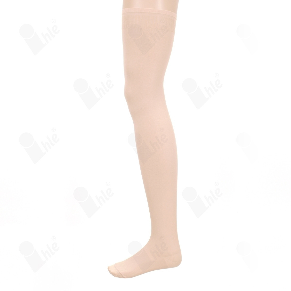 Oberschenkel Kosmetik Strumpf
Rand silikonbeschichtet
Größe: 43-46
Farbe: natur
(PAAR)