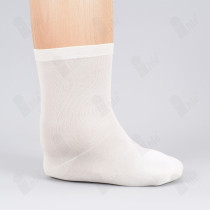 Diabetikersocke fein, extra weit
ohne Gummi, gekettelt, bis 60 cm Umfang
Größe: 47-50
Farbe: weiß
(PAAR)