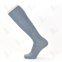 Diabetiker Ripp-Kniestrumpf
ohne Gummi, gekettelt, für schmale Fessel
Größe: 47-50
Farbe: jeansblau meliert 
(PAAR)