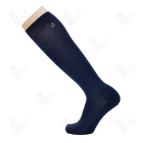Kniestrumpf halb plüsch
leichter Ripprand, gekettelt
Größe: 47-50
Farbe: marine
(PAAR)