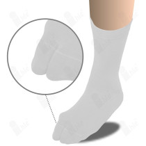 Hallux-Valgus-Socke
Umhängerand, ohne Gummi
Größe: 47-50
Farbe: weiß
(PAAR)