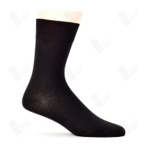 Socke Baumwolle
leichter Ripprand, gekettelt
Größe: 47-50
Farbe: schwarz
(PAAR)