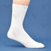 Socke Baumwolle
leichter Ripprand, gekettelt
Größe: 47-50
Farbe: weiß
(PAAR)